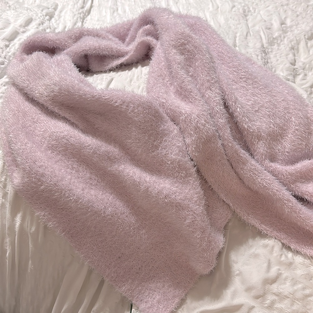 Lilac WILD FABLE Fuzzy Scarf 💜 NWT